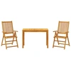 Image de vidaXL Ensemble de jardin 3 pièces en bois massif d'acacia
