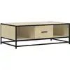 Image de vidaXL Table basse chêne Sonoma 100x57x35 cm Bois composite et métal