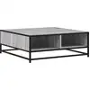 Image de vidaXL Table basse Gris Sonoma 80x80x30 cm Bois composite et métal