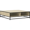 Image de vidaXL Table basse chêne Sonoma 100x100x30 cm bois composite et métal