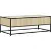 Image de vidaXL Table basse chêne Sonoma 100x50x35 cm Bois composite et métal