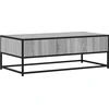 Image de vidaXL Table basse Gris Sonoma 100x50x35 cm Bois composite et métal