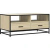 Image de vidaXL Table basse chêne Sonoma 100x50x45 cm bois composite et métal