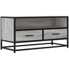 Image de vidaXL Armoire TV Gris Sonoma 80x34,5x40 cm Bois composite et métal