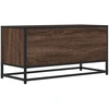 Image de vidaXL Armoire TV aspect chêne 80x34,5x40 cm Bois composite et métal
