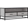 Image de vidaXL Armoire TV Gris Sonoma 100x34,5x40 cm Bois composite et métal