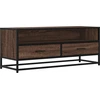 Image de vidaXL Armoire TV aspect chêne 100x34,5x40 cm Bois composite et métal