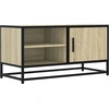 Image de vidaXL Armoire TV Chêne Sonoma 80x34,5x40 cm Bois composite et métal
