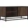 Image de vidaXL Armoire TV aspect chêne 80x34,5x40 cm Bois composite et métal
