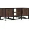 Image de vidaXL Armoire TV aspect chêne 100x35x41 cm Bois composite et métal