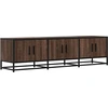 Image de vidaXL Armoire TV marron imitation chêne 150x35x41 cm Matériau bois métal