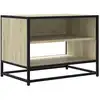Image de vidaXL Armoire TV Chêne Sonoma 61x40x46 cm Bois composite et métal