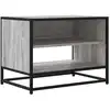 Image de vidaXL Armoire TV Gris Sonoma 61x40x46 cm Bois composite et m ©tal