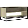 Image de vidaXL Armoire TV Chêne Sonoma 91x40x46 cm Bois composite et métal