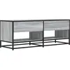 Image de vidaXL Armoire TV Gris Sonoma 120,5x40x46 cm Bois composite et métal