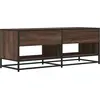 Image de vidaXL Armoire TV marron aspect chêne 120,5x40x46cm Matériau bois métal