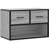 Image de vidaXL Armoire TV Gris Sonoma 60x31x39,5 cm Bois composite et métal
