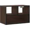 Image de vidaXL Armoire TV Chêne brun 60x31x39,5 cm Bois composite et métal