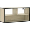 Image de vidaXL Armoire TV Chêne Sonoma 80x31x39,5 cm Bois composite et métal