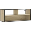 Image de vidaXL Armoire TV Chêne Sonoma 100x31x39,5 cm Bois composite et métal