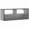 Image de vidaXL Armoire TV Gris Sonoma 100x31x39,5 cm Bois composite et métal