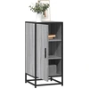 Image de vidaXL Sideboard Gris Sonoma 35,5x35x76 cm Bois composite et métal