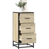 Image de vidaXL Sideboard chêne Sonoma 35,5x35x76 cm bois composite et métal