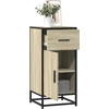 Image de vidaXL Sideboard chêne Sonoma 35,5x35x76 cm bois composite et métal