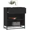 Image de vidaXL Sideboard Noir 68x35x76 cm Bois composite