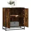 Image de vidaXL Sideboard chêne fumé 68x35x76 cm bois composite