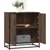 Image de vidaXL Sideboard brun imitation chêne 68x35x76 cm Bois composite