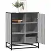 Image de vidaXL Sideboard Gris Sonoma 62x35x76 cm Bois composite
