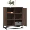 Image de vidaXL Sideboard brun imitation chêne 62x35x76 cm Bois composite