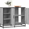 Image de vidaXL Sideboard Gris Sonoma 92x35x76 cm Bois composite
