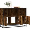 Image de vidaXL Sideboard chêne fumé 100x35x76 cm bois composite