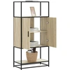 Image de vidaXL Highboard chêne Sonoma 68x35x139 cm Bois composite et métal