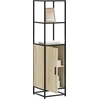 Image de vidaXL Highboard chêne Sonoma 35,5x35x139 cm Matériau bois métal