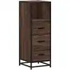 Image de vidaXL Armoire de salle de bain marron imitation chêne 35x37,5x100 cm Bois composite