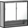 Image de vidaXL Armoire de toilette Gris Sonoma 65x20x60 cm Bois composite