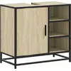 Image de Armoire de salle de bain Chêne Sonoma 65x33x60 cm Matériau dérivé du bois