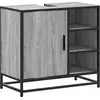 Image de vidaXL Armoire sous lavabo Gris Sonoma 65x33x60 cm Bois composite