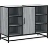 Image de vidaXL Armoire sous lavabo Gris Sonoma 80x33x60 cm Bois composite