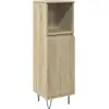 Image de vidaXL Armoire de salle de bain Chêne Sonoma 30x30x100 cm Bois composite