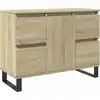 Image de vidaXL Armoire de salle de bains Chêne Sonoma 80x33x60 cm Bois composite