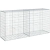 Image de vidaXL Gabion avec couvercle 200x50x100 cm Fer galvanisé