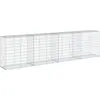 Image de vidaXL Gabion avec couvercle 400x50x100 cm Fer galvanisé