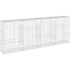 Image de vidaXL Gabions avec couvercle 400x50x150 cm Fer galvanisé