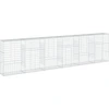 Image de vidaXL Gabion avec couvercle 600x50x150 cm Fer galvanisé