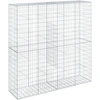 Image de vidaXL Gabion avec couvercle 200x50x200 cm Fer galvanisé