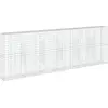 Image de vidaXL Gabion avec couvercle 600x50x200 cm Fer galvanisé